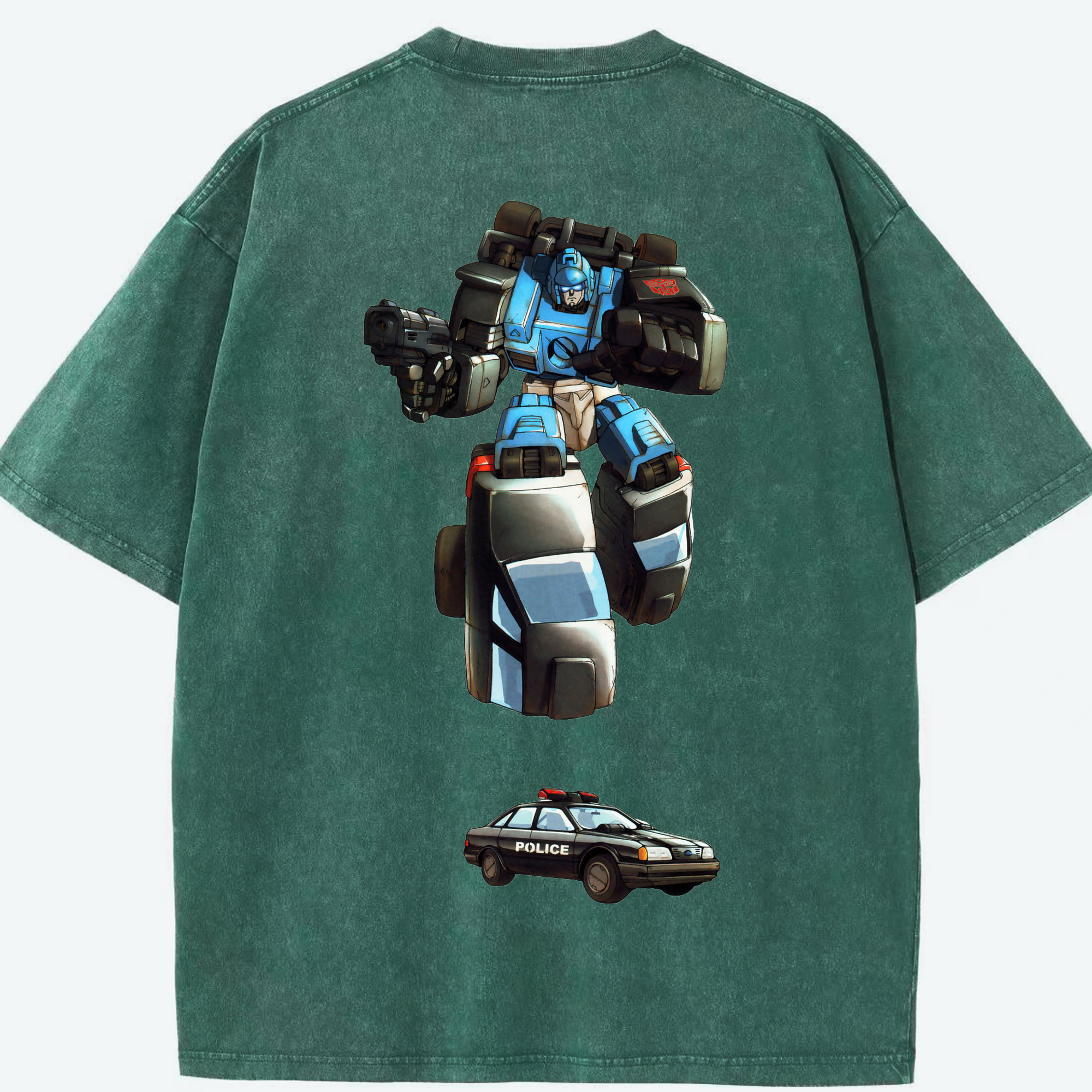（画像用）  綿100% ヴィンテージ風 半袖Tシャツ（背面プリント）